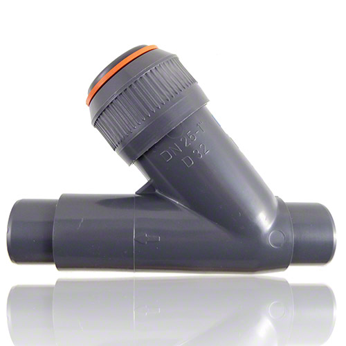 PVC-U R&uuml;ckschlagventil, Klebestutzen, EPDM